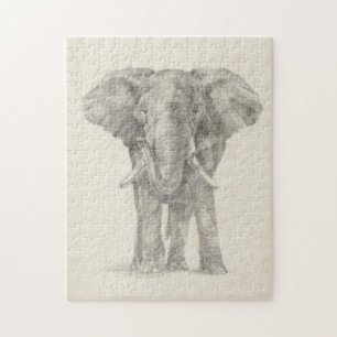 Elephant Sketch Puzzle