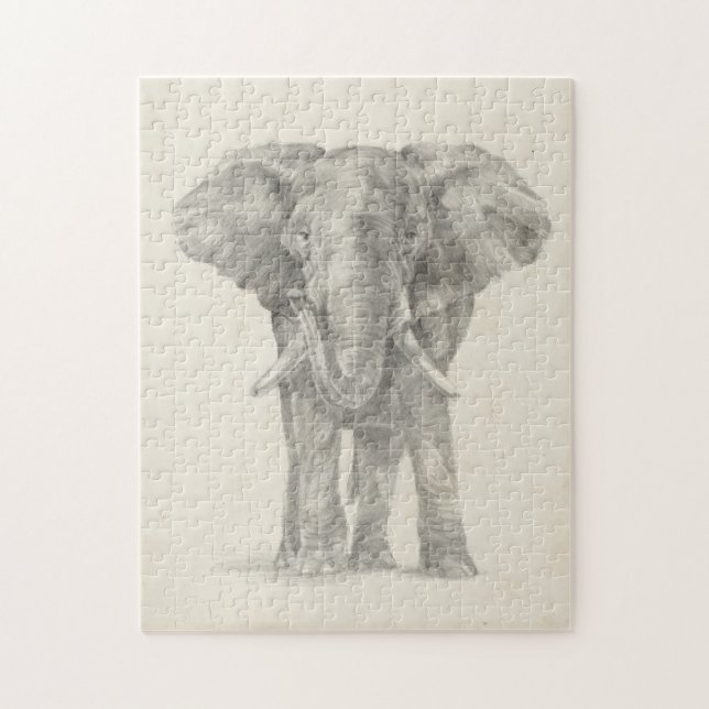 Elephant Sketch Puzzle (Vertikal)