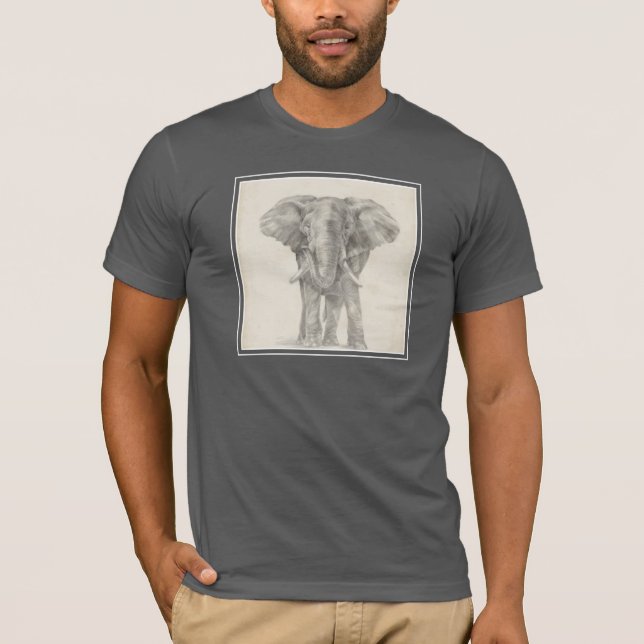 Elephant Sketch T-Shirt (Vorderseite)