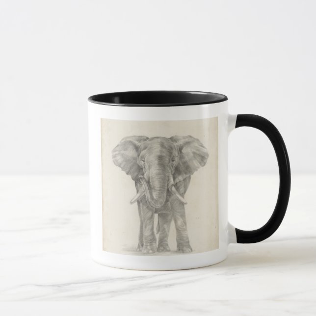 Elephant Sketch Tasse (Rechts)