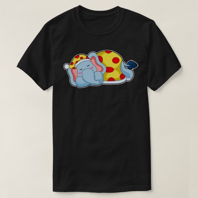 Elephant Sleeping Pajamas T-Shirt (Design vorne)