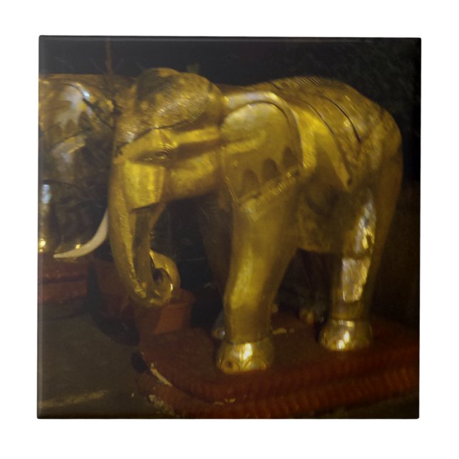 Elephant Small (4,25" x 4,25") Keramik Foto Tile Fliese (Vorderseite)