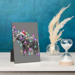 Elephant Sonnenblumengeschenke für Mädchen Fotoplatte