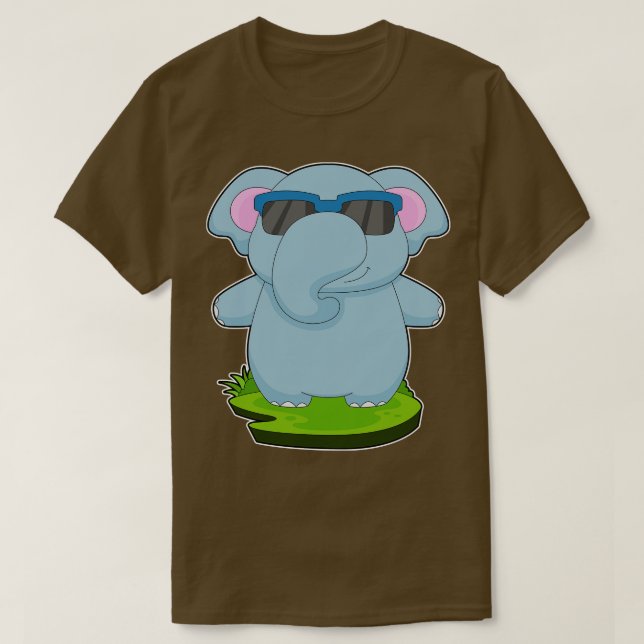 Elephant-Sonnenbrille T-Shirt (Design vorne)