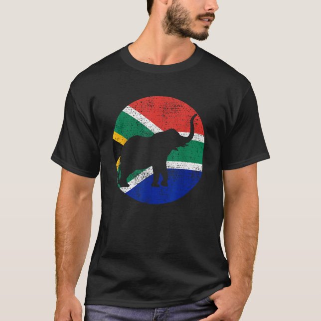 Elephant South Africa Safari Vintage Gift  T-Shirt (Vorderseite)