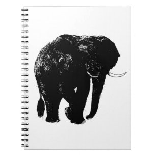 Elephant Spiral Foto Notebook Notizblock
