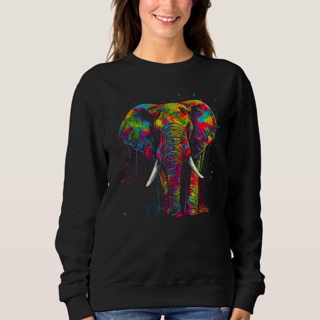 Elephant Spray Sweatshirt (Vorderseite)
