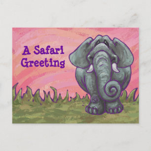 Elephant Stationery Postkarte
