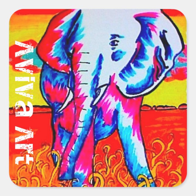 Elephant Sticker (Vorderseite)