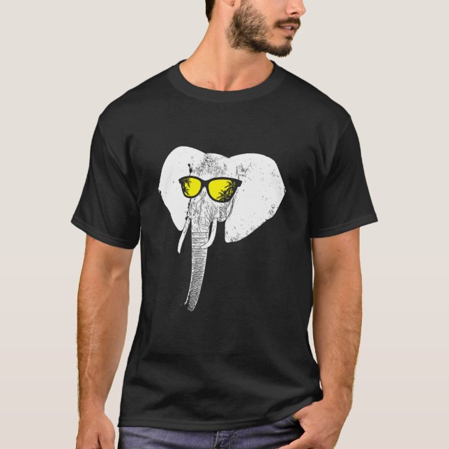 Elephant sungbrille Party Elefant Liebe Elefant l T-Shirt (Vorderseite)