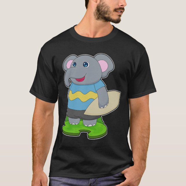 Elephant Surfboard T-Shirt (Vorderseite)