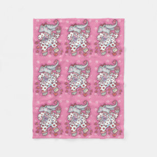 Elephant Sweetheart VALENTINE FLEECE BABY BLANKET