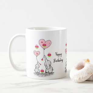Elephant Tasse Happy Birthday Tasse