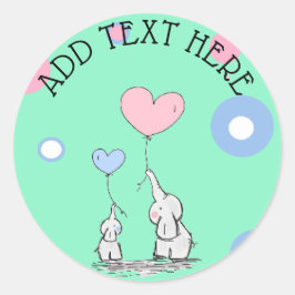 Elephant Themed Baby Shower Stickers