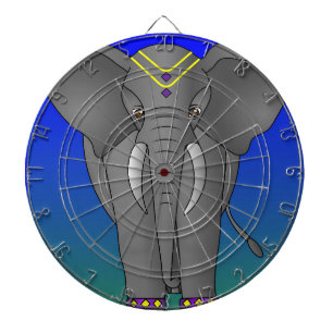 Elephant Themed Dartboard Dartscheibe