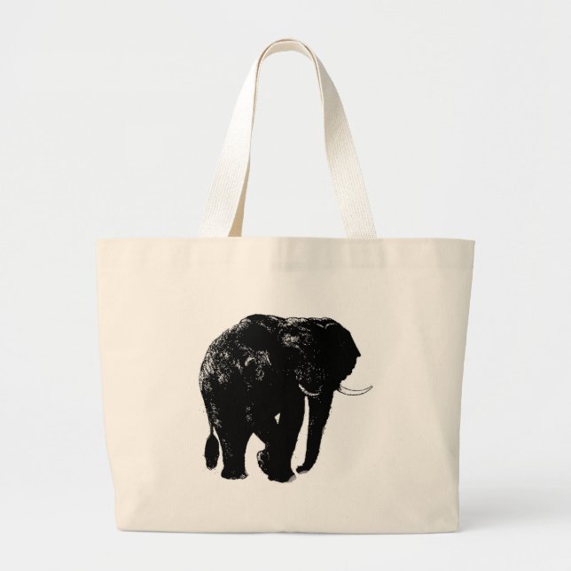 Elephant Tote Bag Jumbo Stoffbeutel (Vorne)