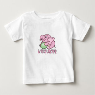 Elephant Toy Little Sister Baby T-shirt