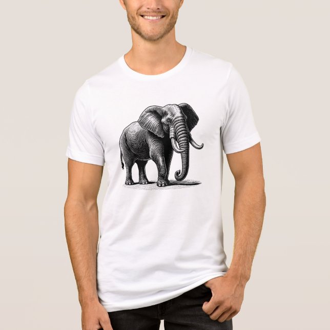 Elephant Tri-Blend Shirt (Vorderseite)