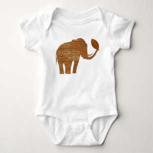 Elephant Tribal Art Design Baby Strampler