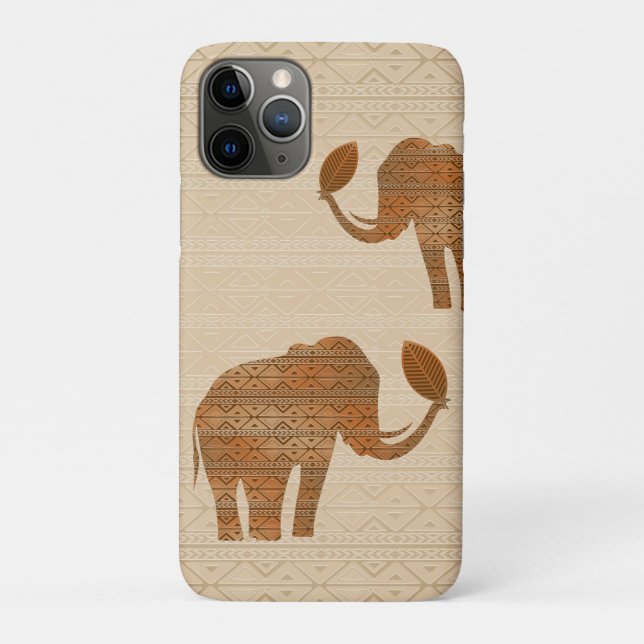 Elephant Tribal Art Design Case-Mate iPhone Hülle (Rückseite)