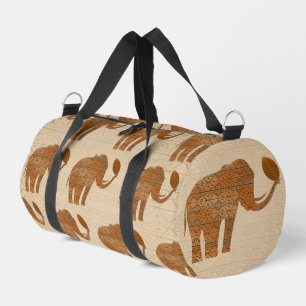 Elephant Tribal Art Design Duffle Bag
