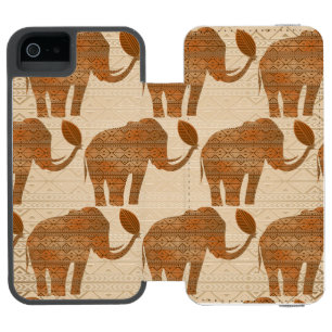 Elephant Tribal Art Design Incipio Watson™ iPhone 5 Geldbörsen Hülle