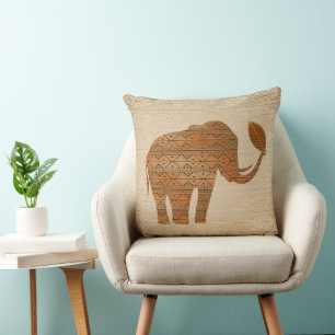 Elephant Tribal Art Design Kissen