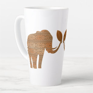 Elephant Tribal Art Design Milchtasse