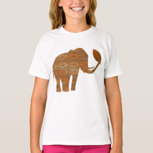 Elephant Tribal Art Design T-Shirt