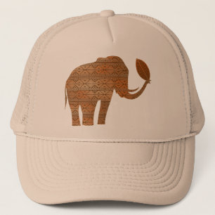 Elephant Tribal Art Design Truckerkappe