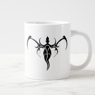 Elephant Tribal Tattoo - Schwarzweiß Jumbo-Tasse