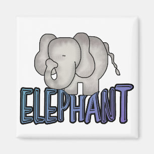 Elephant Tshirts und Geschenke Magnet