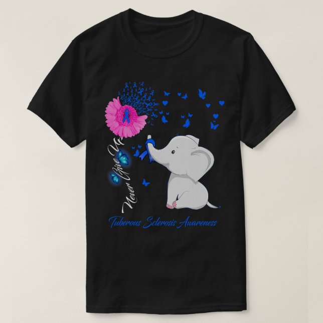 Elephant Tuberous Sclerosis Awareness - Tuberous S T-Shirt (Design vorne)