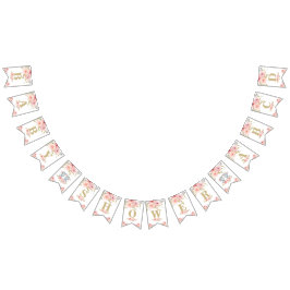 Elephant Twins Baby Showbanner Wimpelkette