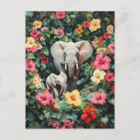 Elephant und Calf Hibiskus Blume