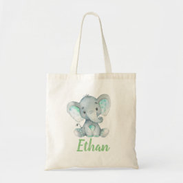 Elephant und Name Drucktasche Tragetasche