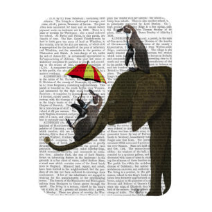 Elephant und Pinguin Magnet