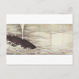 Elephant und Whale (Diptych) von Ito Jakuchu Postkarte