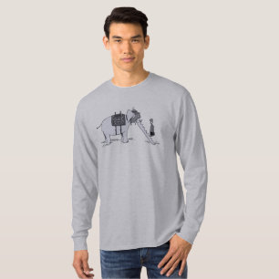 Elephant Upgrade Herren graues Langarm-T-Shirt T-Shirt