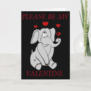 ELEPHANT VALENTINE GREETING CARD FEIERTAGSKARTE