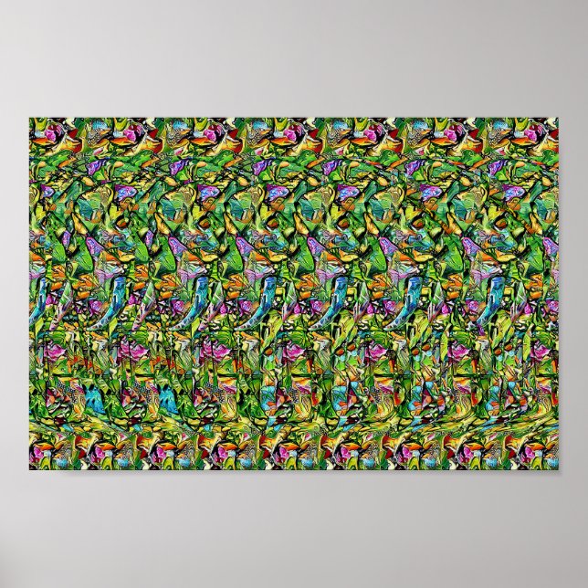 Elephant - Versteckter 3D-Druck Poster (Vorne)