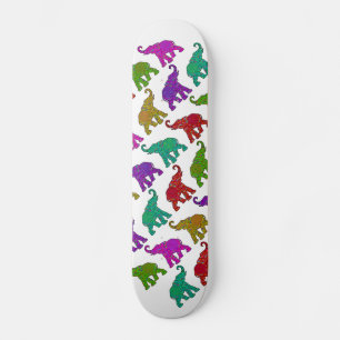 Elephant Walk Muster Fliesen Design Skateboard