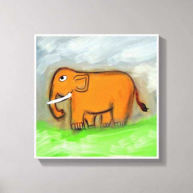 Elephant Wall Art Prints - Atemberaubende Kunst Leinwanddruck (Vorderseite)