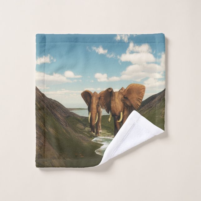 Elephant Waschlappen (Waschlappen)