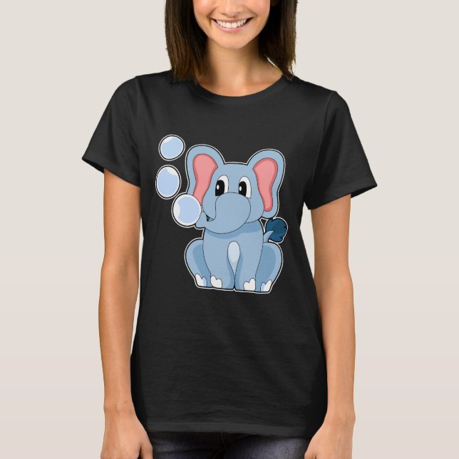 Elephant Water Bubbles T-Shirt (Vorderseite)