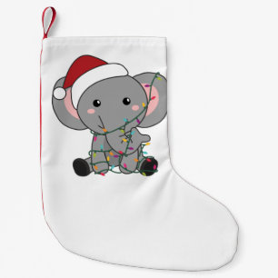 Elephant Weihnachtsschnee Wintertiere Elefanten Kleiner Weihnachtsstrumpf