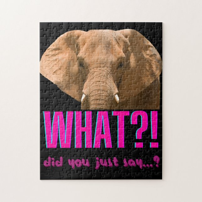 Elephant What Did You Just Say? Puzzle (Vertikal)