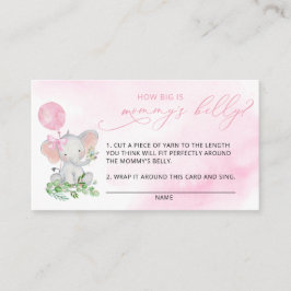 Elephant Wie groß ist Mommys Bauchschutzkarte Begleitkarte