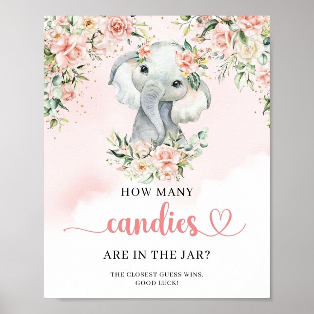 Elephant wie viele Kanadier im Jar-Spiel sind Poster (Vorne)