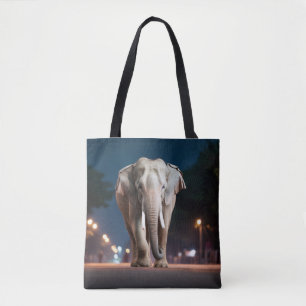 Elephant Wildlife Animal on Street Out